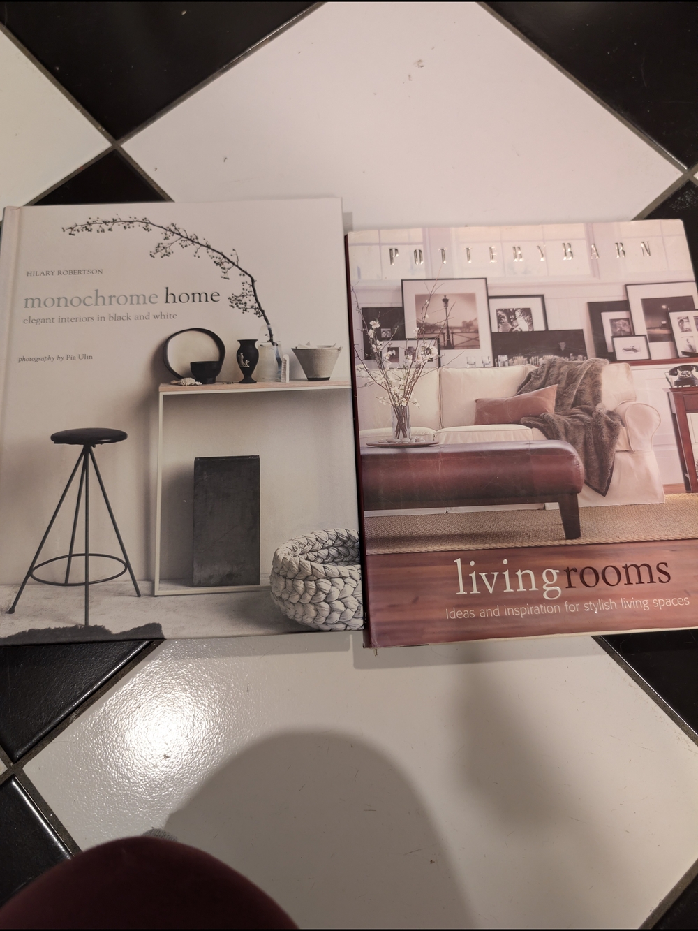 Living Rooms & Monochrome Home Coffee Table Book Set - Beige, White, Brown